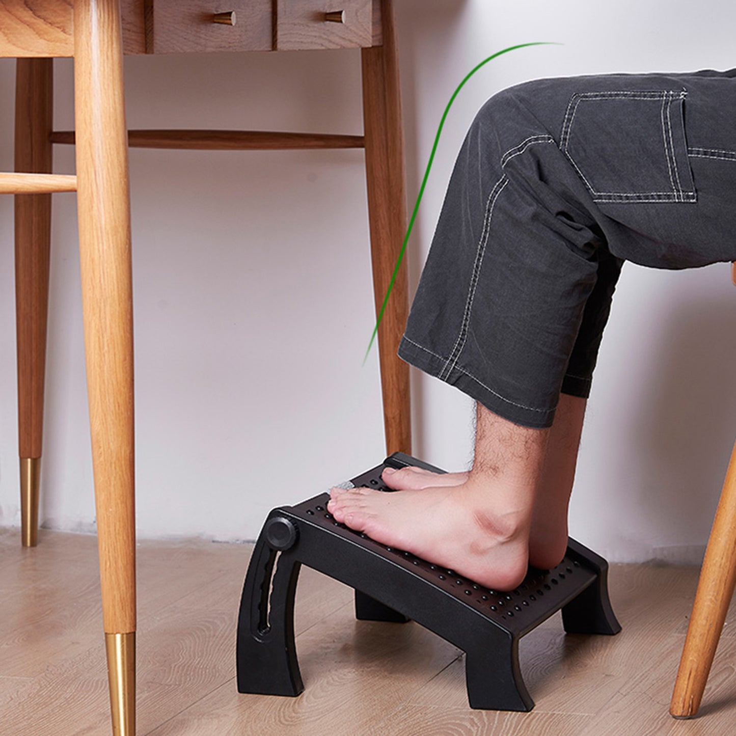 Foot Rest for Office - Adjustable Ergonomic Under Desk Comfort