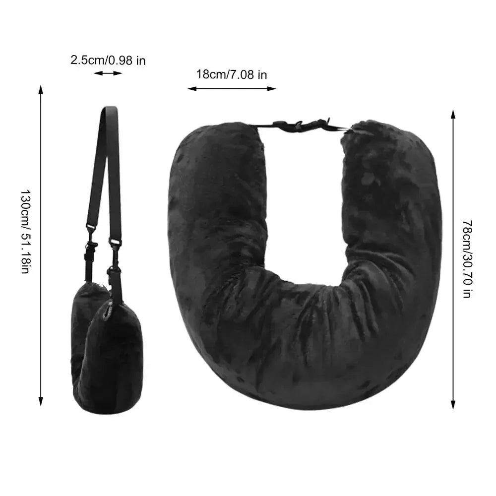Airplane Neck Pillow & Carryable Travel Bag