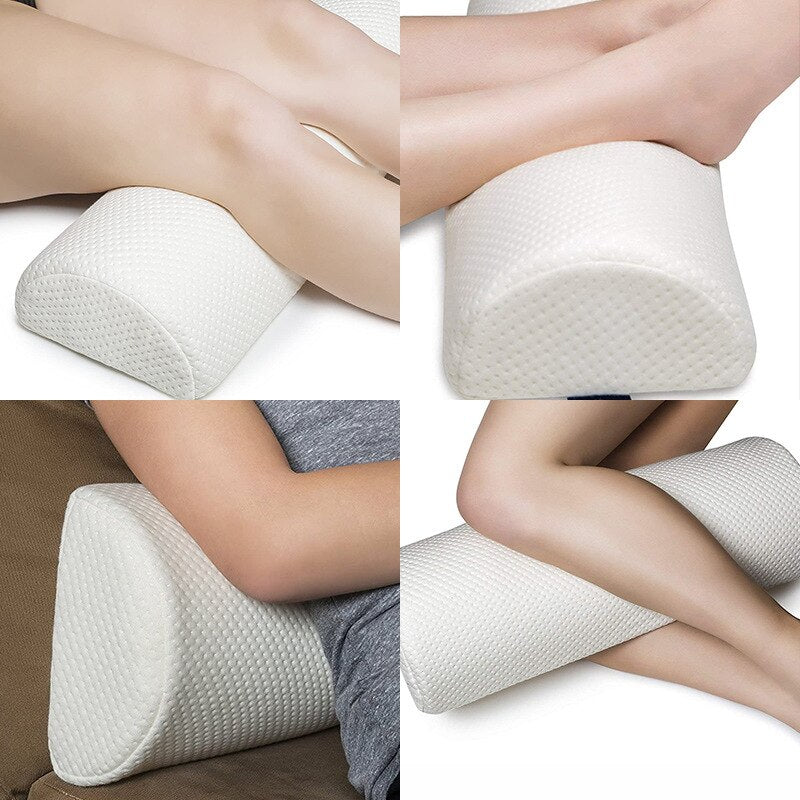 Memory Foam Comfort Bolster Pillow for Legs & Back Support