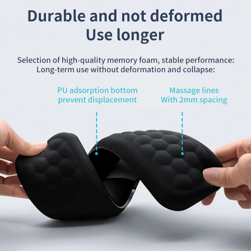 Memory Foam Keyboard Wrist Rest - Ergonomic Support Pad