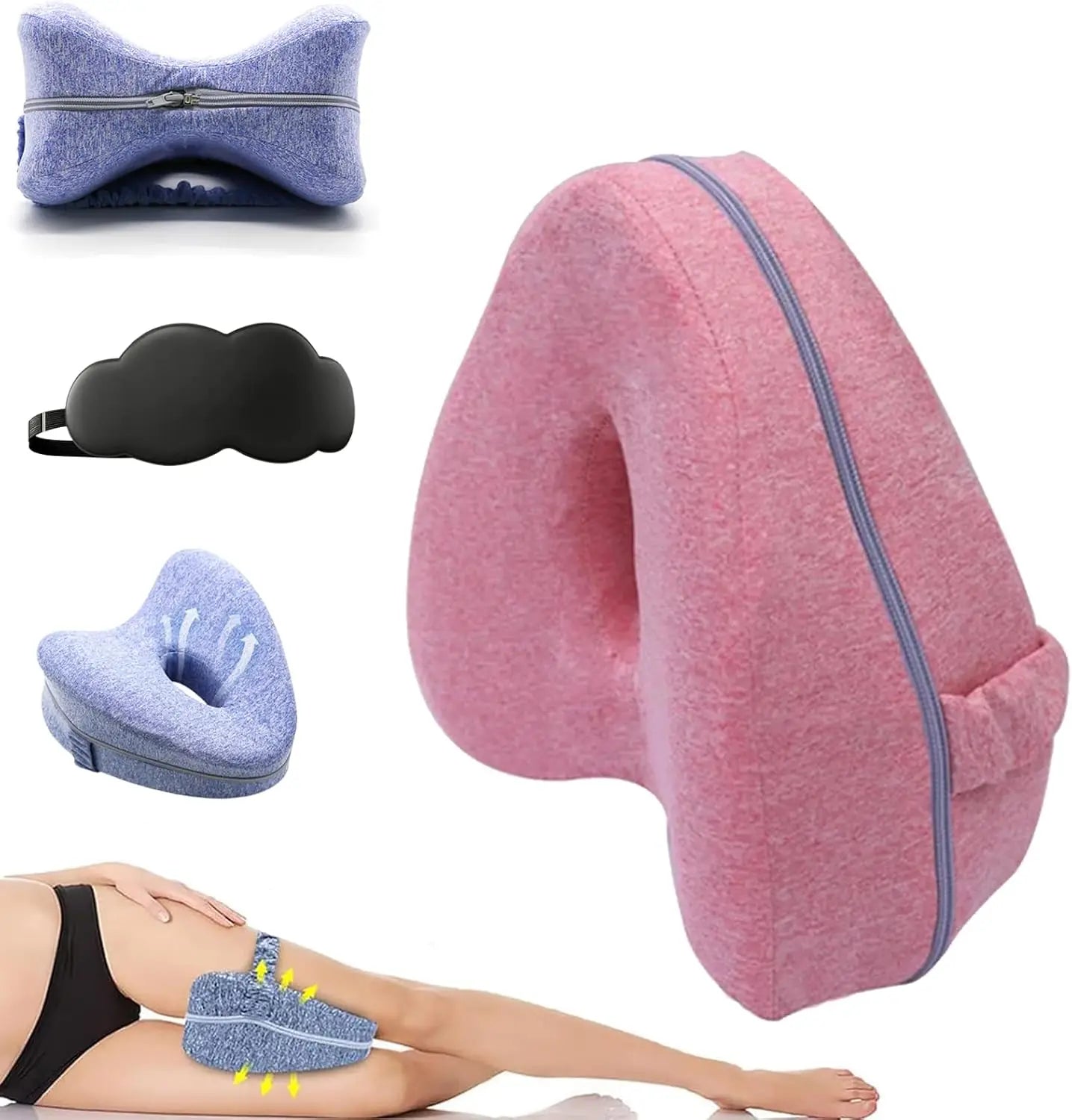 Leg Pillow: Alignment Pillow for Hip Pain Relief - Revoget Sciatica Aid