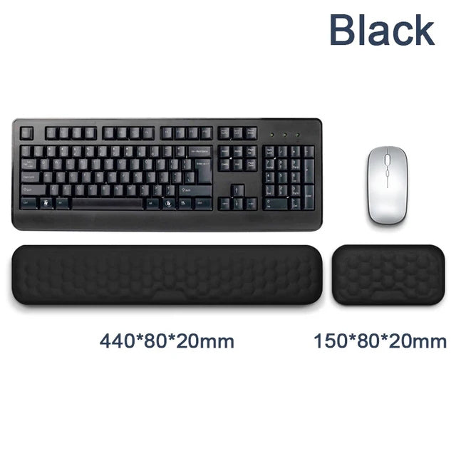 Memory Foam Keyboard Wrist Rest - Ergonomic Support Pad