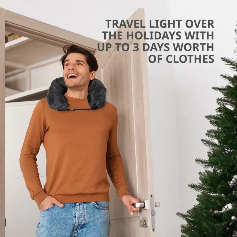 Airplane Neck Pillow & Carryable Travel Bag