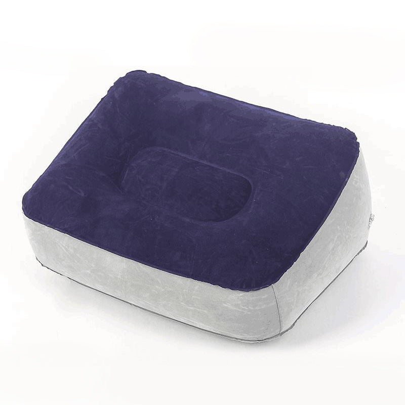 Inflatable Foot Rest Pillow for Travel & Office Comfort
