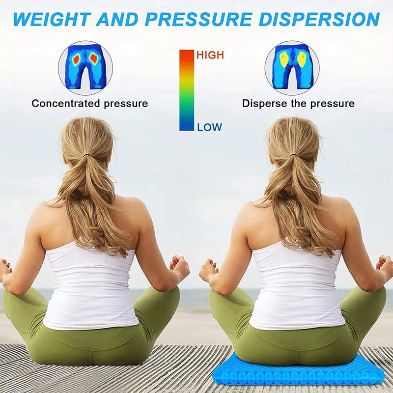 Double Thick Gel Cushion - Soft, Breathable Chair Pad