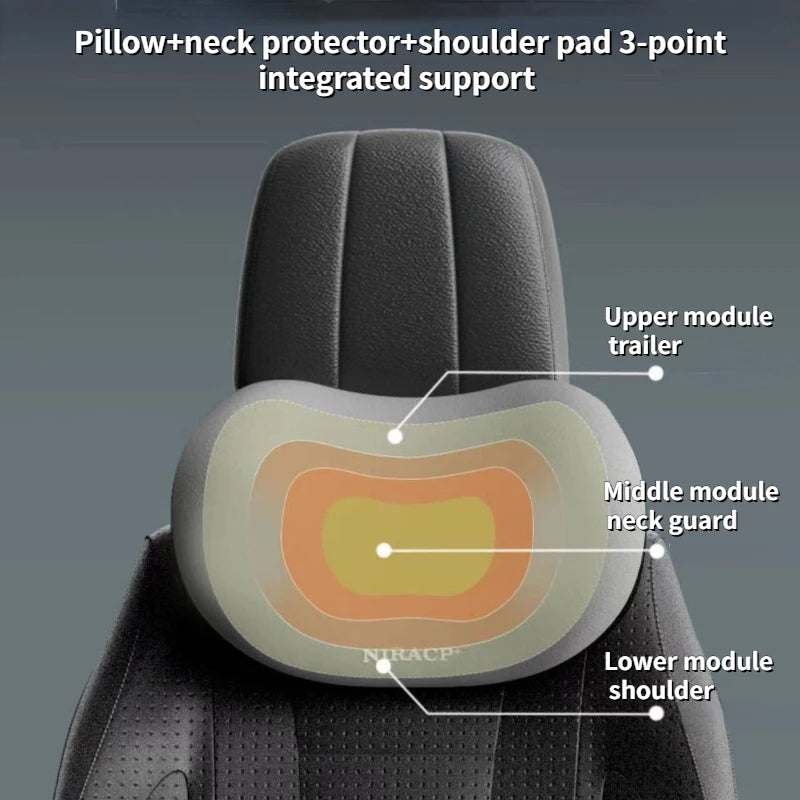 Memory Foam Car Neck & Lumbar Support Cushion