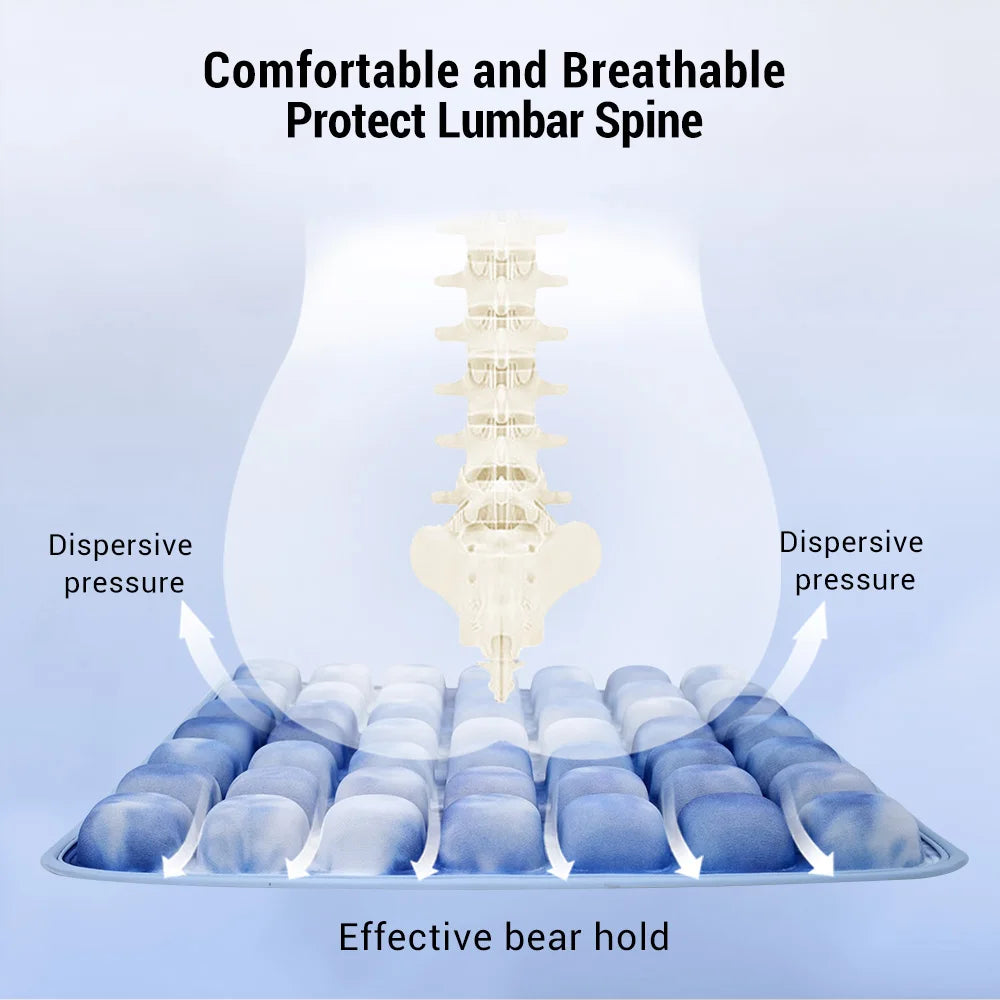 1pc 3D Ergonomic Chair Cushion For Long Sitting, Office Chair Car Seat Cushion, Adjustable Inflatable Cushion