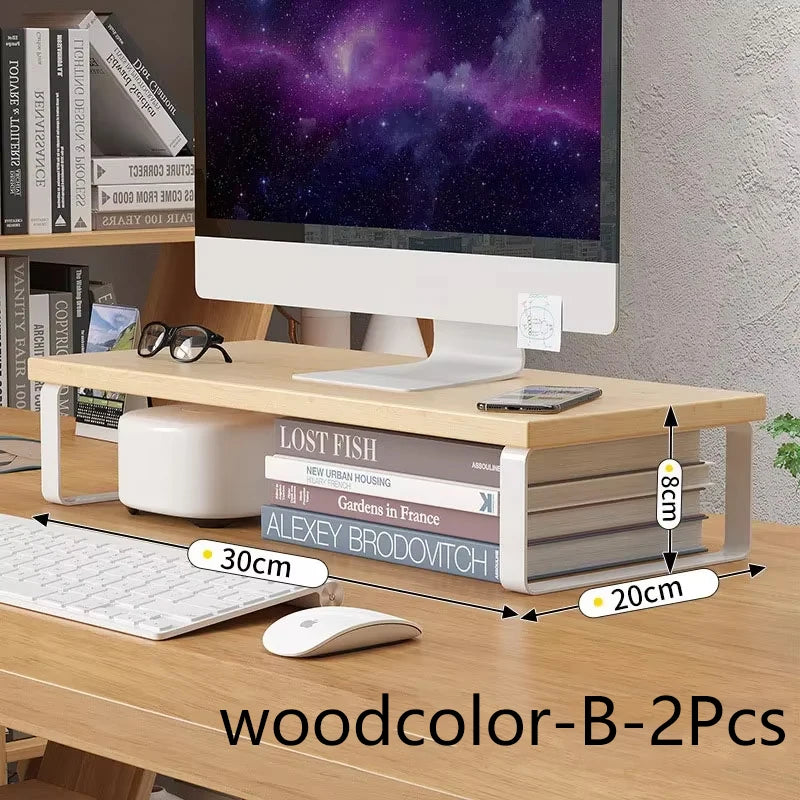 Simple Storage Rack Notebook Computer Stand Desktop Computer Screen Desktop Elevated Desktop Storage and Storage Pad Elevated