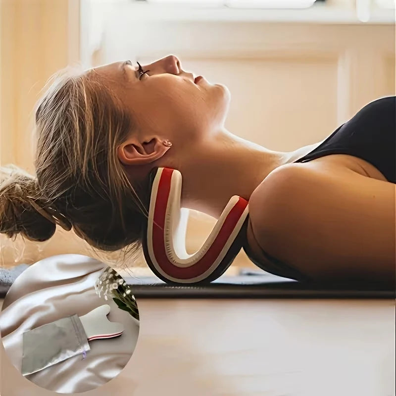 Cervical Pillow, Neck Relaxation Traction Pillow, Massage Headrest, Cervical Spine Stretching,Massage,Traction,Correction Device