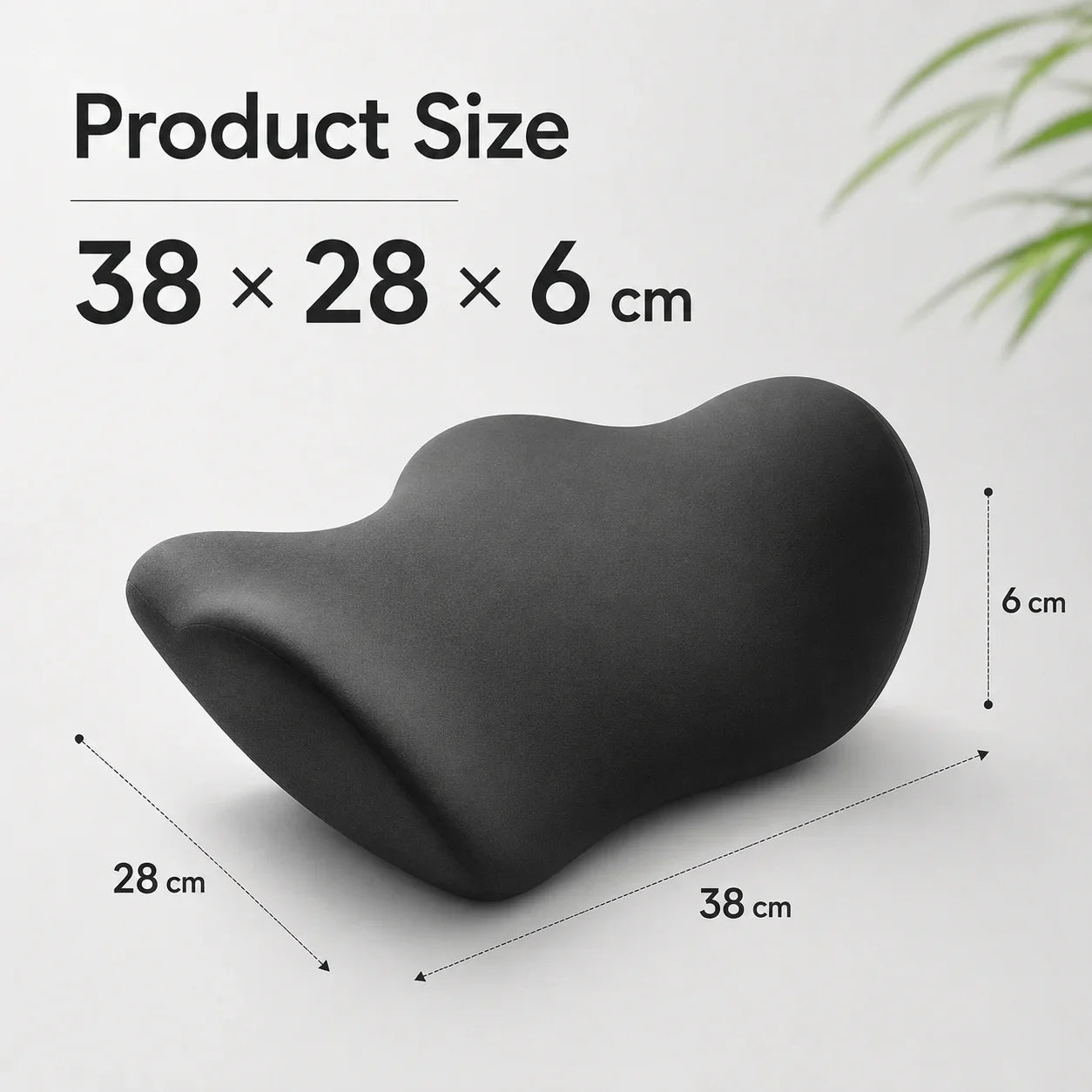 Ergonomic Lumbar Support Pillow, Memory Cotton Sleep Back Pillow, Comfortable Orthopedic Bed Lumbar Protrusion Support