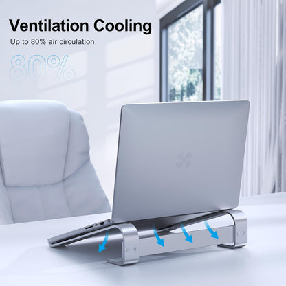 Laptop Stand for MacBook & Dell - Adjustable Desk Riser