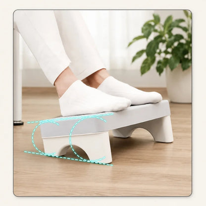 Ergonomic PP Foot Rest Under Desk Foot Stool Space Saving Footrest for Office Study Sofa Home Comfortable Support