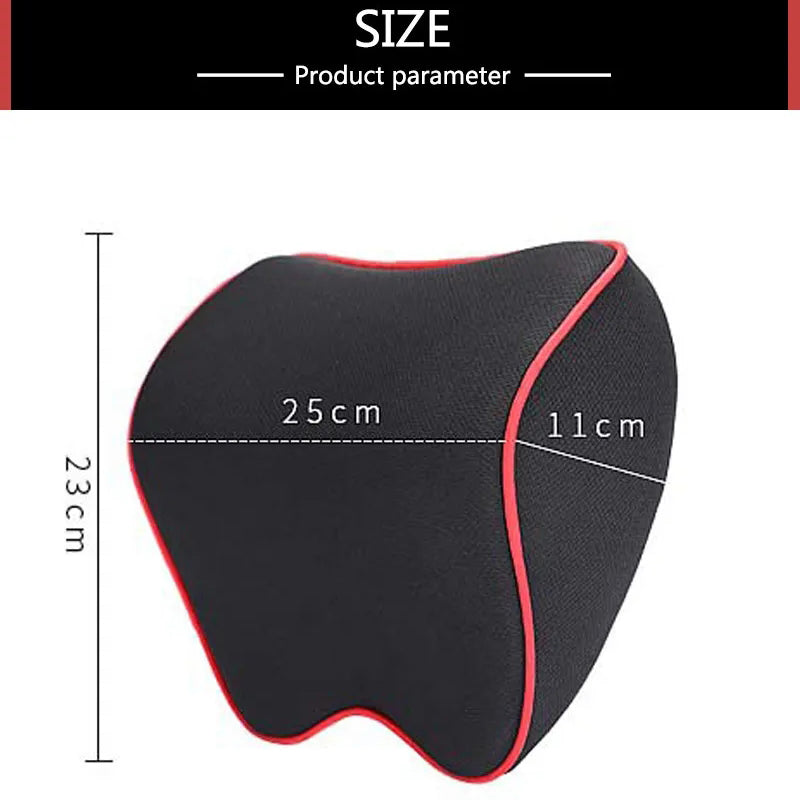 Memory Foam Car Neck Pillow - Universal Headrest Support
