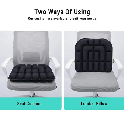 Adjustable Inflatable 3D Pressure Relief Air Cushion Ergonomic Seat Pad For Office Car Wheelchair Long Time Sitting Hip Support