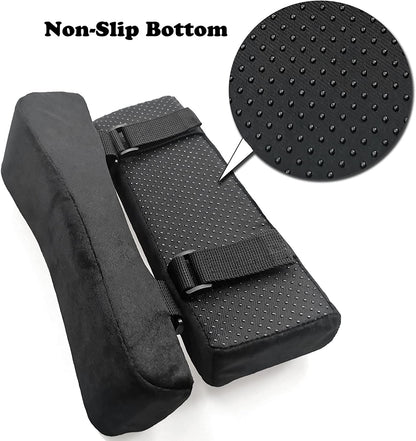 Memory Foam Armresting Pads - Non-Slip Elbow Cushions 2Pcs
