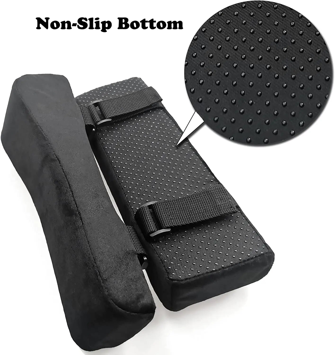 Memory Foam Chair Armrest Pads 2Pcs Non-slip Elbow Cushion for Office Gaming Chair