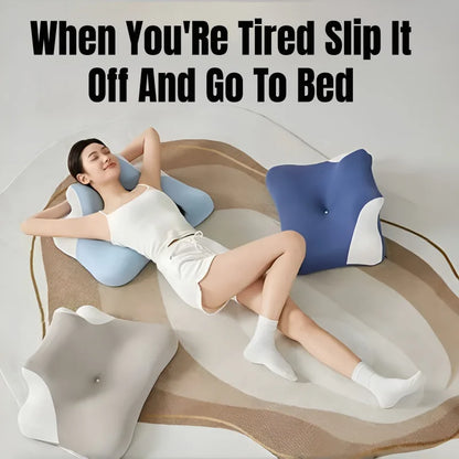 Ergonomic Support Pillow Pressure Relief Back Rest Cushion for Bed Reading Sleeping Chest Arm Support Comfortable Wedge Pillow