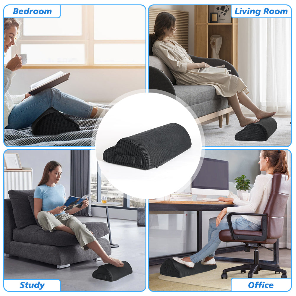 Memory Foam Footrest: Office & Gaming Comfort