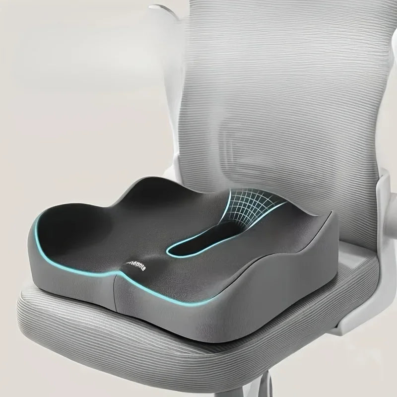 Memory Foam Seat Cushion - 3D Ergonomic Support, Washable