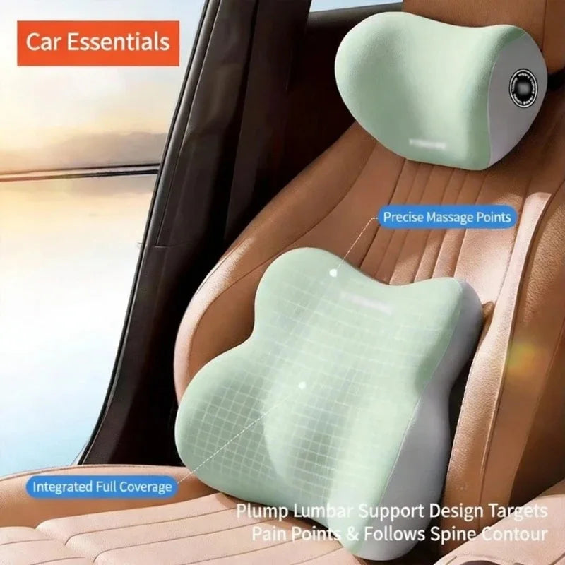 Ergonomic Car Headrest Lumbar Support Cushion
