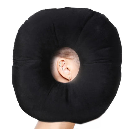 Cotton Filling Ear Piercing Pillow Breathable Portable Pillow with Ear Hole Comfortable Ergonomic Earring Pillow