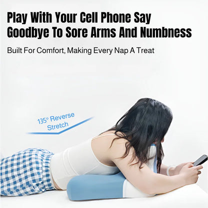 Ergonomic Support Pillow Pressure Relief Back Rest Cushion for Bed Reading Sleeping Chest Arm Support Comfortable Wedge Pillow