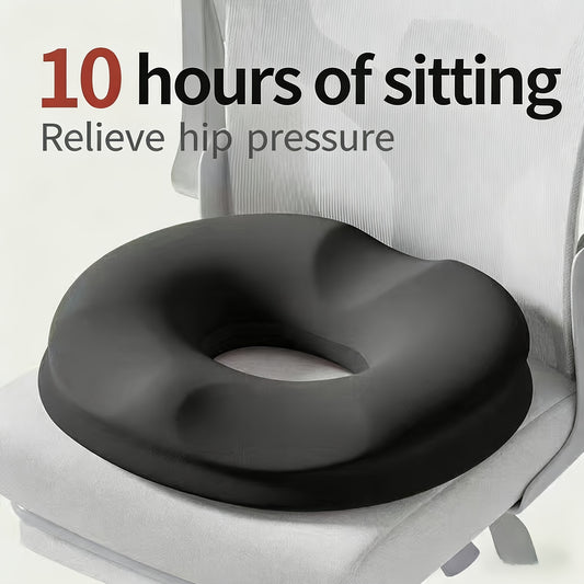 Memory Foam Donut Cushion: Hemorrhoid & Tailbone Relief