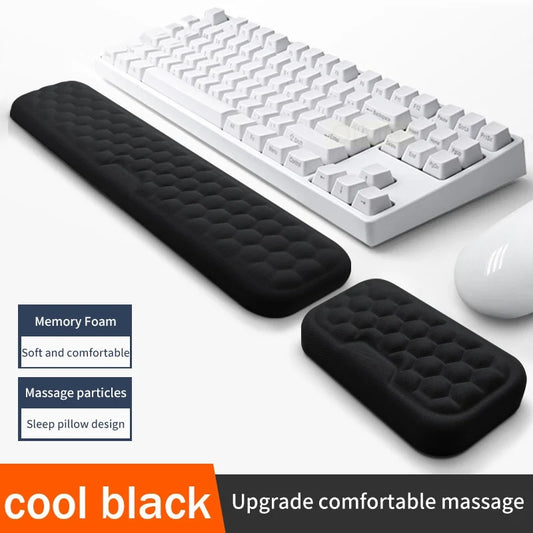 Memory Foam Keyboard Wrist Rest - Ergonomic Support Pad