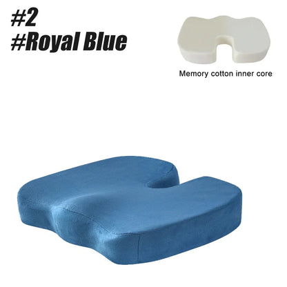Memory Foam Coccyx Cushion for Tailbone Pain Relief - Office/Car