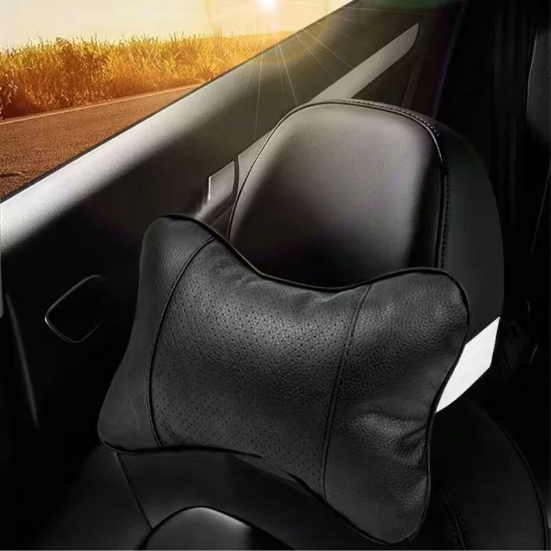 Car Seat Cushion: Headrest Pillow - Breathable Neck Support Cushion
