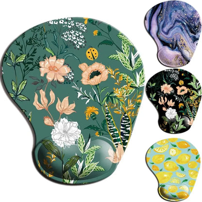 Silicone Wrist Rest Mouse Pad Ergonomic Hand Support Non Slip Gaming Mice Mat Home Office Table Mousepad For Laptop Computer
