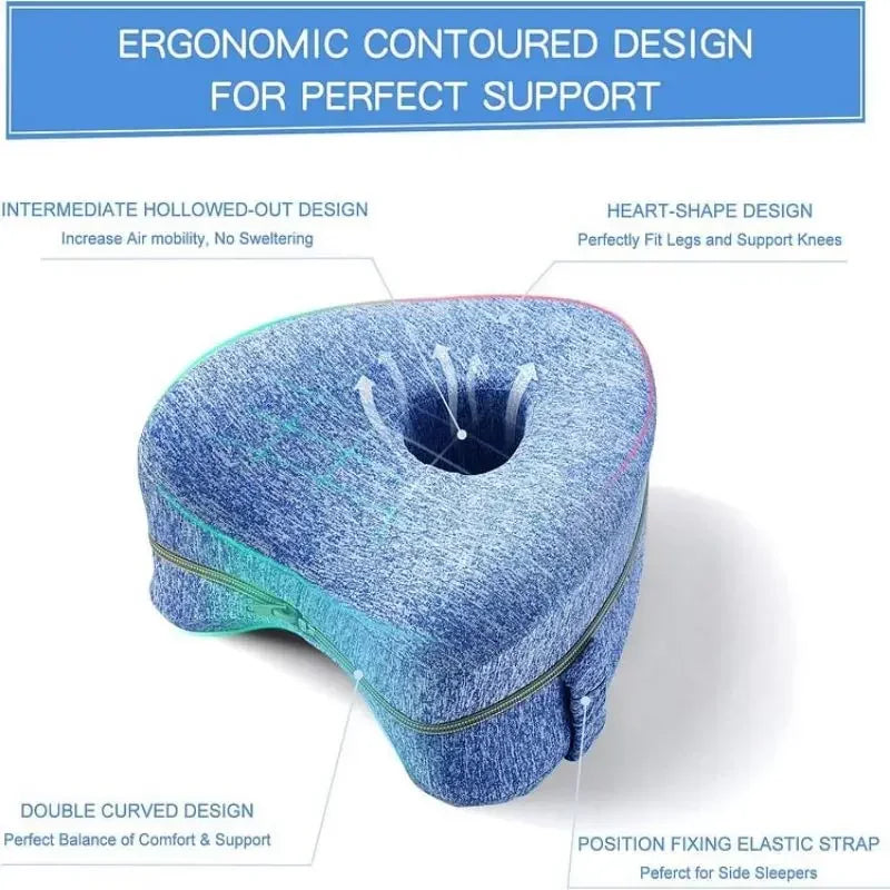 Memory Foam Leg Pillow for Sciatica & Back Pain Relief
