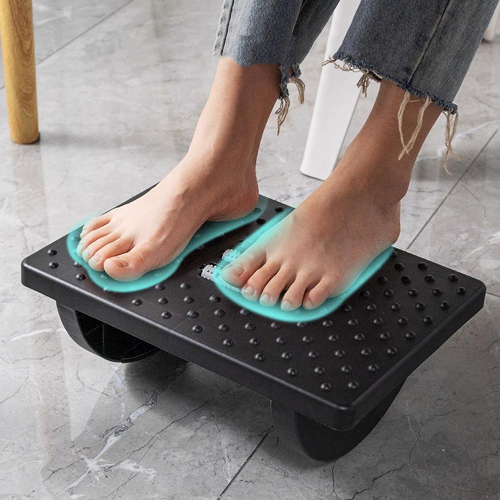 Rocking Foot Rest with Massage Rollers - Adjustable & Anti-Slip