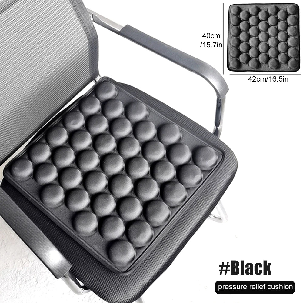 Seat Cushion - Air Inflatable 3D Pressure Relief for Chairs