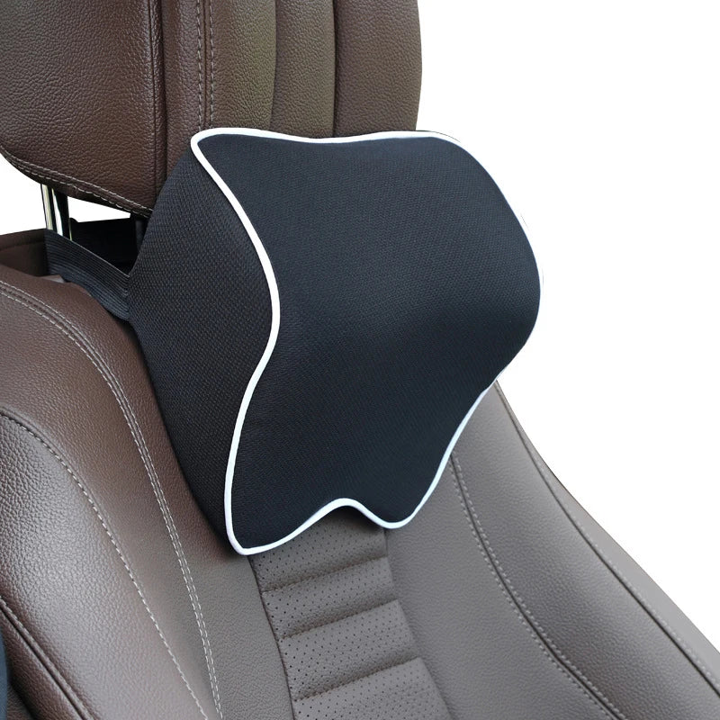 Memory Foam Car Neck Pillow - Universal Headrest Support
