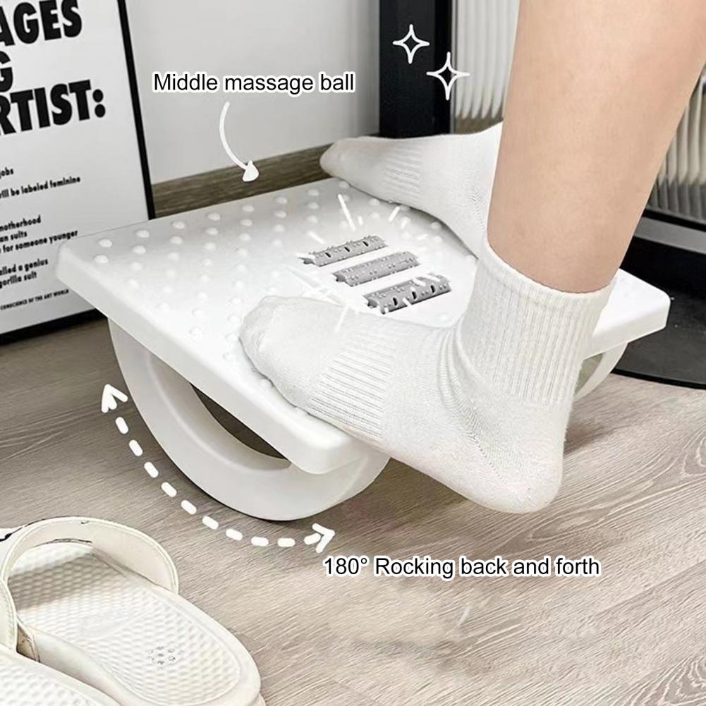 Rocking Foot Rest with Massage Rollers - Adjustable & Anti-Slip