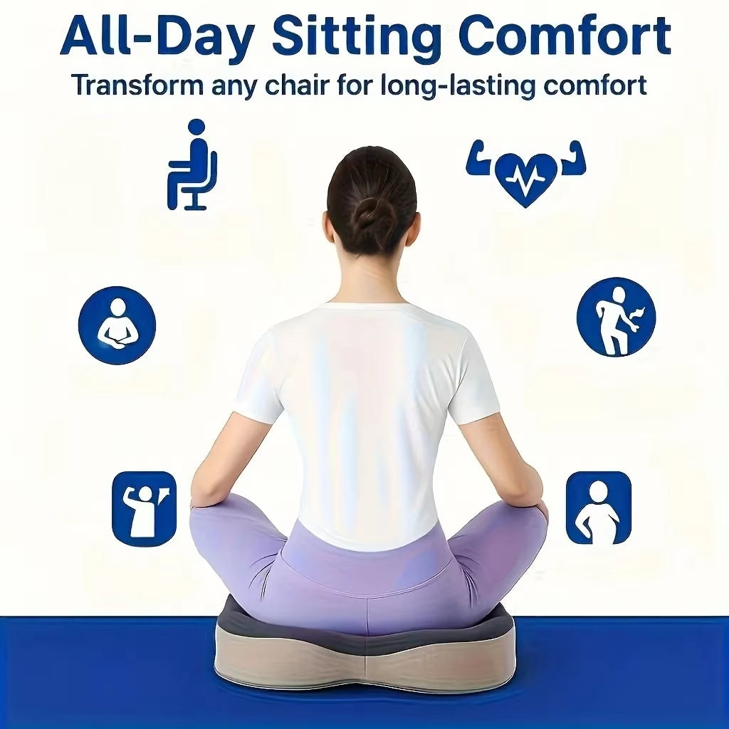 Memory Foam Seat Cushion for Tailbone & Sciatica Relief