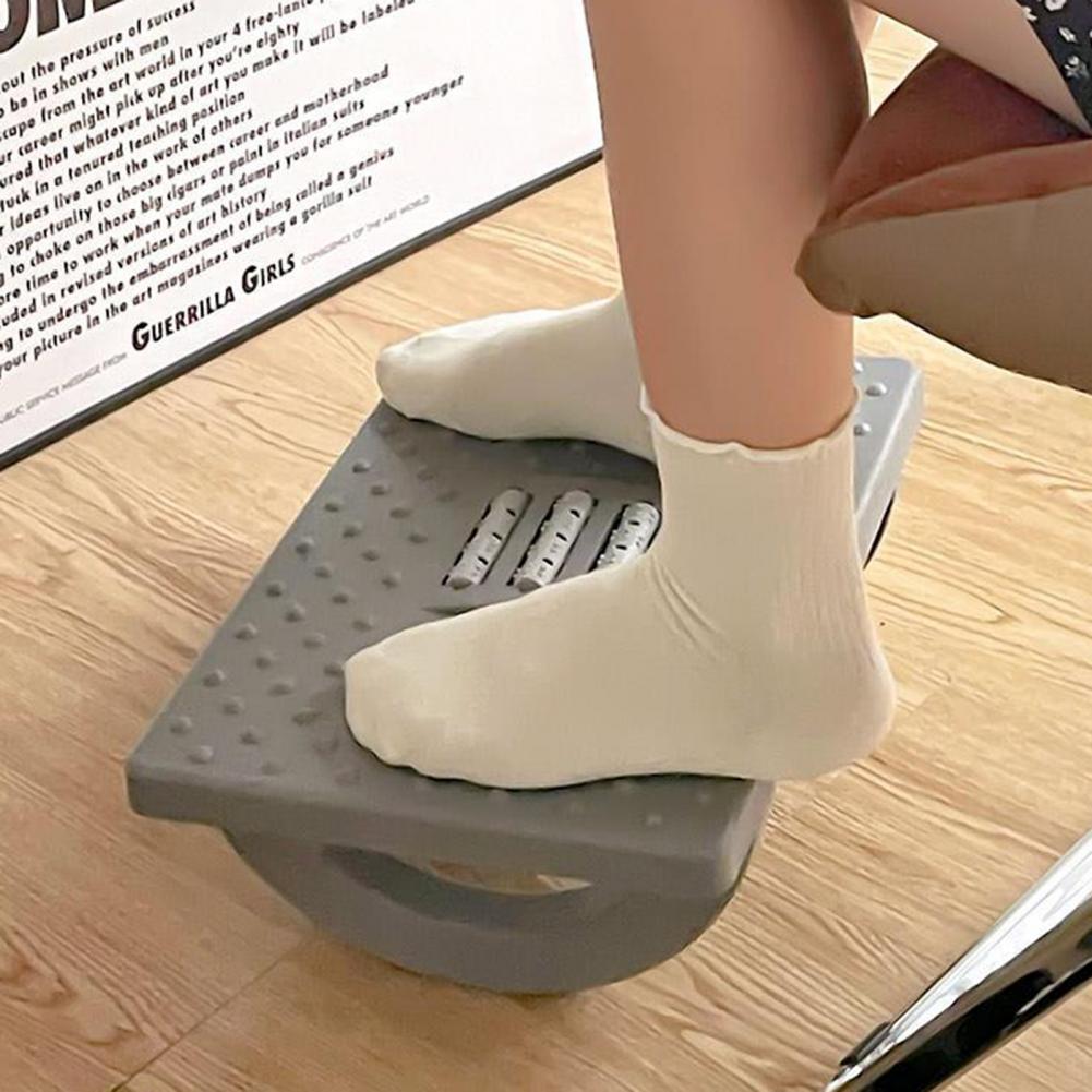 Rocking Foot Rest with Massage Rollers - Adjustable & Anti-Slip