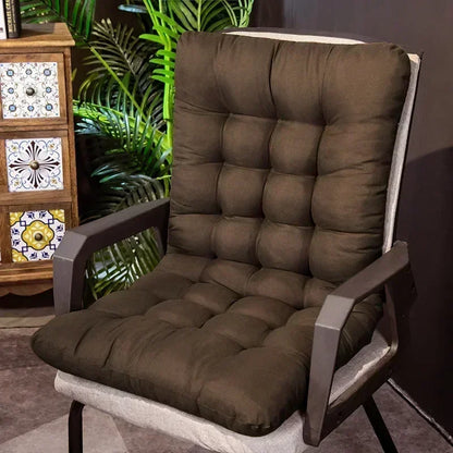 Solid Cushion Soft Comfortable Reclining Chair Cushion Outdoor Garden Chair Cushions High-Backed Chair Pads Lounger Cushion