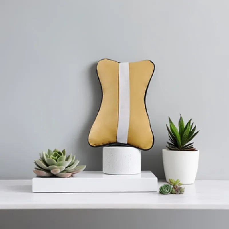 Car Seat Cushion: Headrest Pillow - Breathable Neck Support Cushion