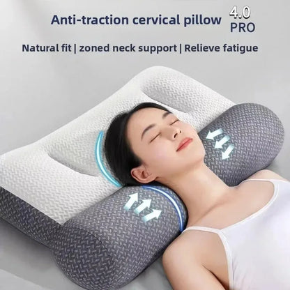 Adult Student Dormitory Reverse Traction Pillow with Core Cervical Spine Protection Special Sleep Pillow for Comfortable Rest