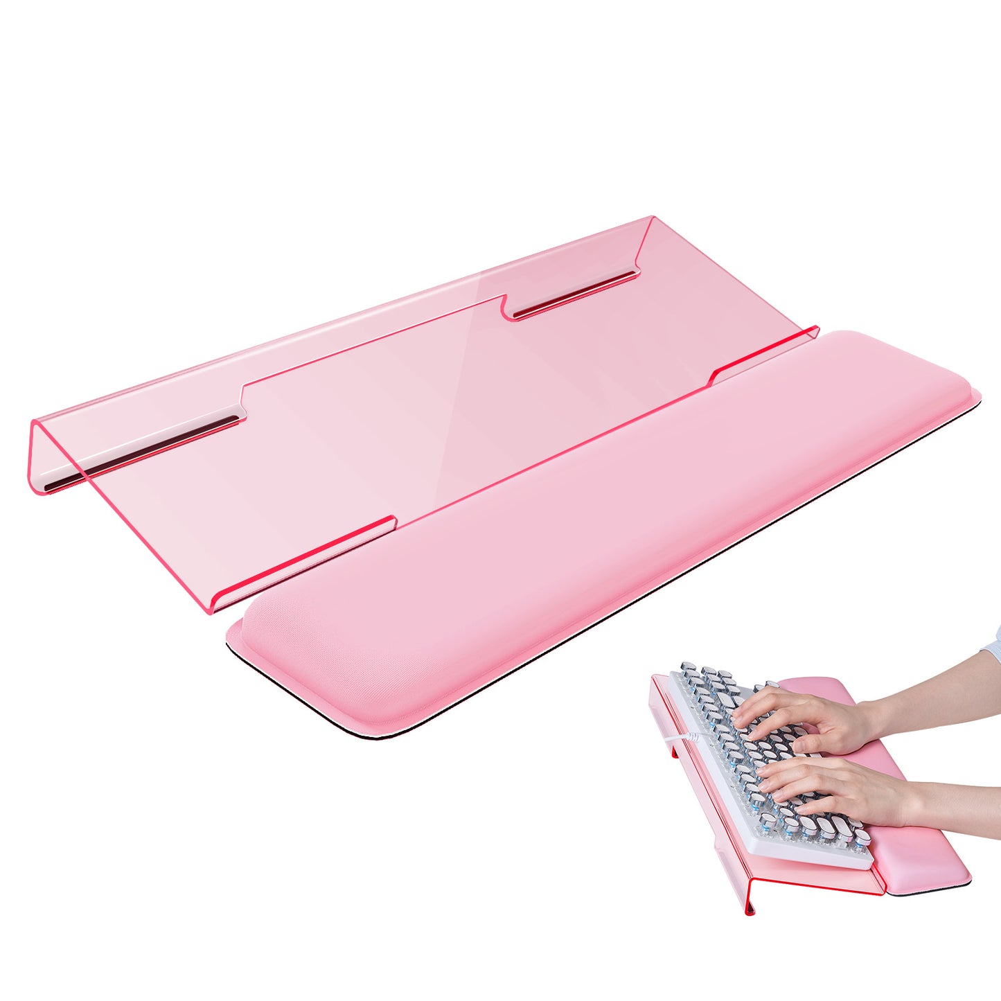 Keyboard Wrist Rest: Ergonomic Acrylic Keyboard Wrist Rest Stand