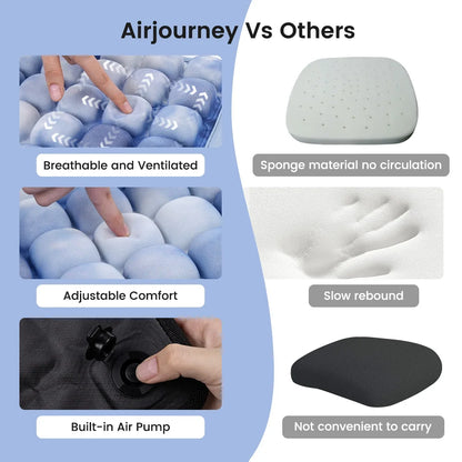 1pc 3D Ergonomic Chair Cushion For Long Sitting, Office Chair Car Seat Cushion, Adjustable Inflatable Cushion
