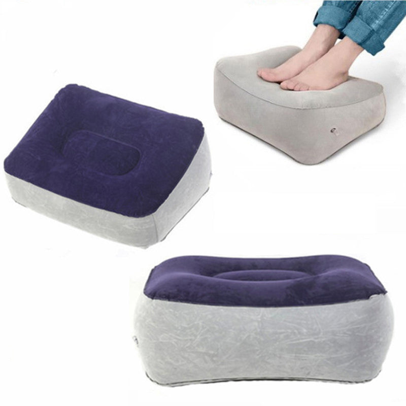 Inflatable Foot Rest Pillow for Travel & Office Comfort