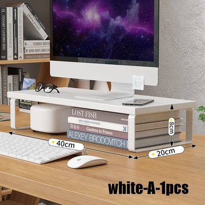 Simple Storage Rack Notebook Computer Stand Desktop Computer Screen Desktop Elevated Desktop Storage and Storage Pad Elevated