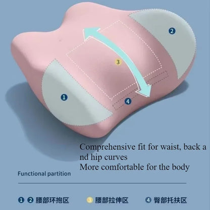 Lumbar Support Pillow - Ergonomic Memory Foam Back Relief