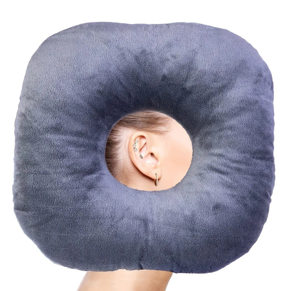Cotton Filling Ear Piercing Pillow Breathable Portable Pillow with Ear Hole Comfortable Ergonomic Earring Pillow