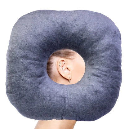 Cotton Filling Ear Piercing Pillow Breathable Portable Pillow with Ear Hole Comfortable Ergonomic Earring Pillow