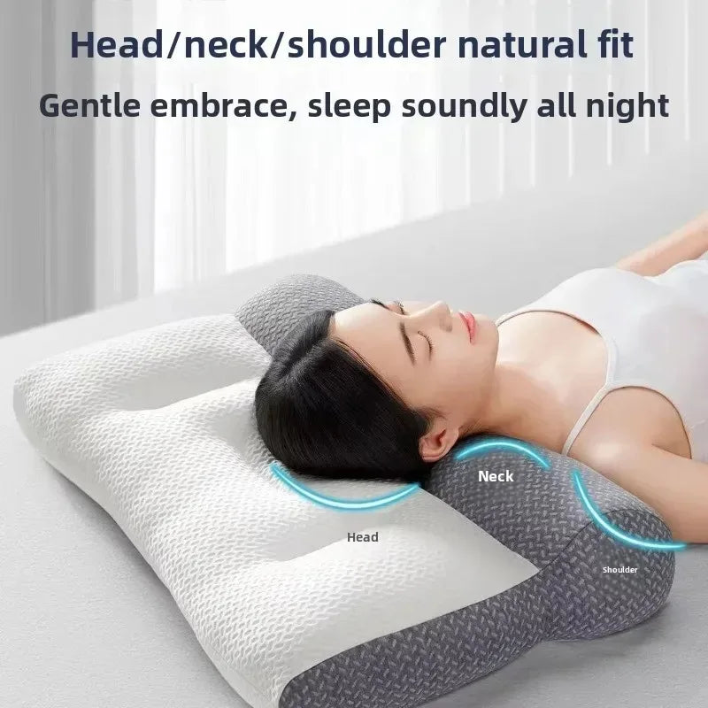 Adult Student Dormitory Reverse Traction Pillow with Core Cervical Spine Protection Special Sleep Pillow for Comfortable Rest