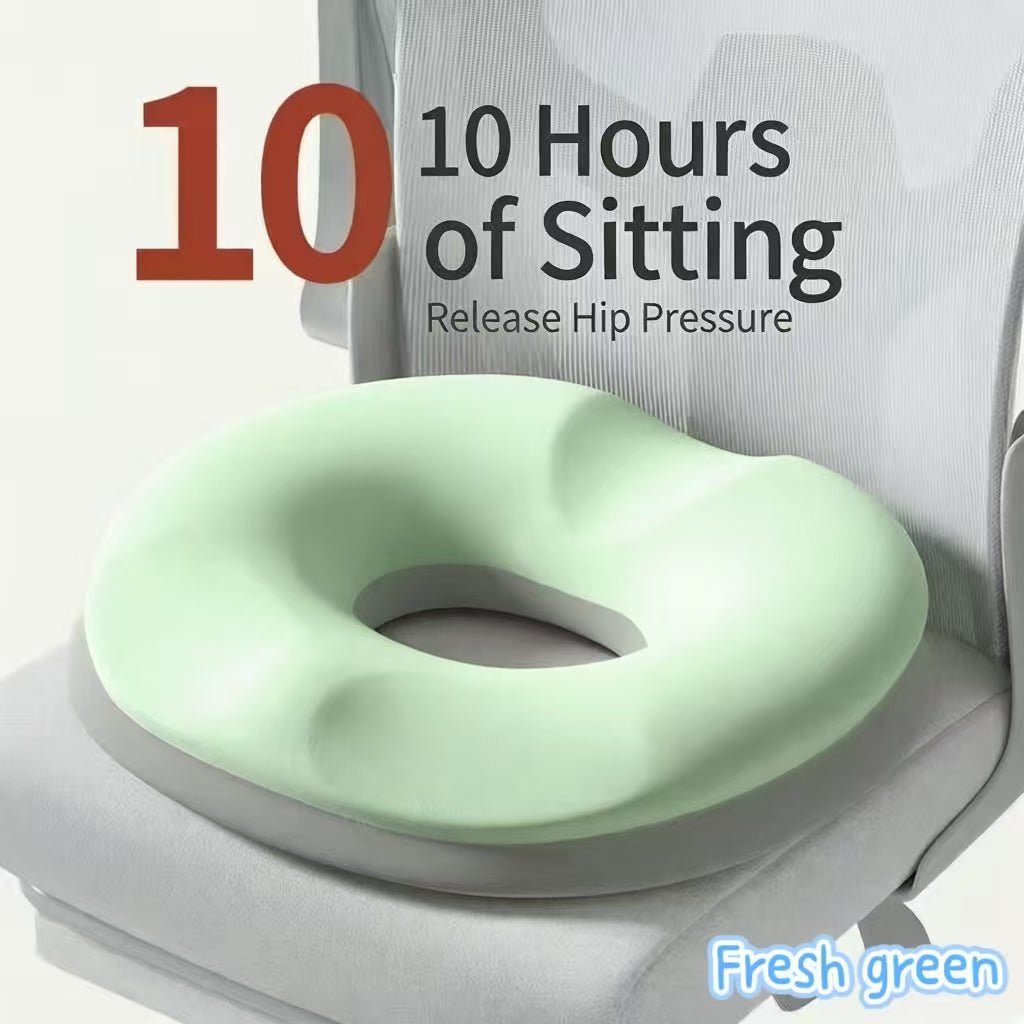 Memory Foam Donut Cushion: Hemorrhoid & Tailbone Relief